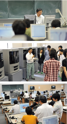 ユーモアで惹きつけ成長過程を記録し学生に考えさせる環境を与える仕組み
