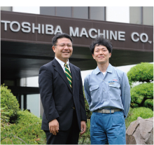 東芝機械 富田佳一氏（左）　小久保光典氏（右）