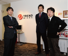 トレンドマイクロ【左】高橋 智仁 氏【中】山田 剛 氏【右】中野 利昭 氏