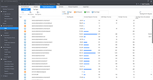 End User Experience. Pages and AjAX Requests画面