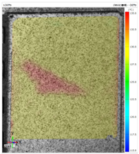130℃のときのWireless Bluetooth部品表面温度分布