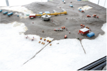南極昭和基地の模型