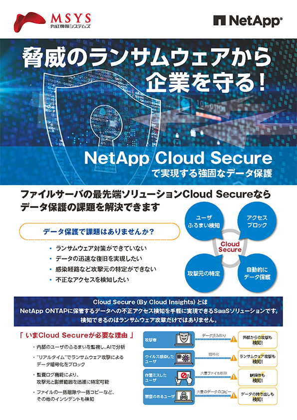 ランサムウェア対策ソリューションCloud Secure